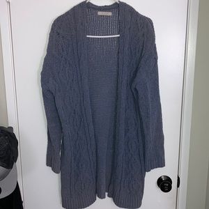 Fairly used soft blue cardigan